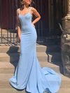 Trumpet/Mermaid Sweetheart Stretch Crepe Sweep Train Prom Dresses #Favs020113199