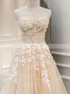Princess Sweetheart Tulle Lace Sweep Train Prom Dresses With Appliques Lace #Favs020113242
