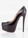 Women's Black Real Leather Pumps #Favs03030286