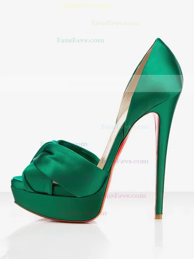 Women's Green Satin Pumps #Favs03030288