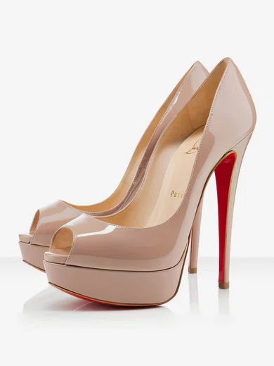 Women's Apricot Patent Leather Pumps #Favs03030289