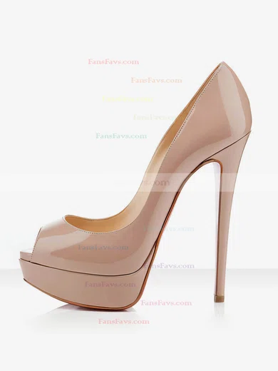 Women's Apricot Patent Leather Pumps #Favs03030289