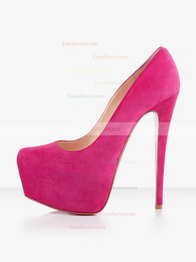 Women's Fuchsia Suede Platform #Favs03030292