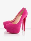 Women's Fuchsia Suede Platform #Favs03030292