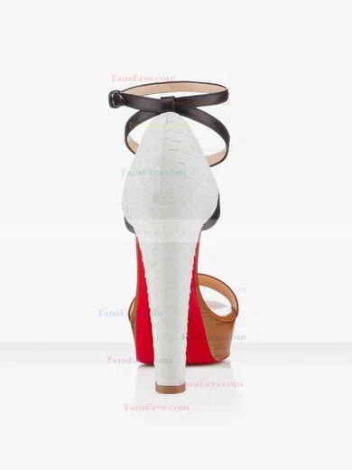 Women's Brown Real Leather Pumps with Buckle #Favs03030296