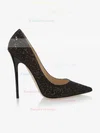 Women's Black Sparkling Glitter Pumps #Favs03030302