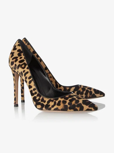 Women's Leopard Nubuck Closed Toe with Fur #Favs03030303
