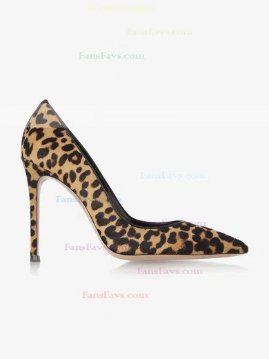 Women's Leopard Nubuck Closed Toe with Fur #Favs03030303