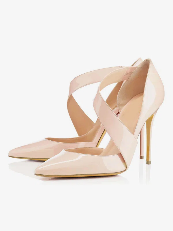 Women's Pale Pink Patent Leather Pumps #Favs03030314