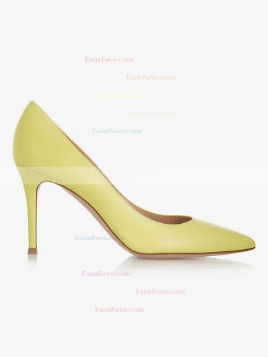 Women's Yellow Patent Leather Pumps #Favs03030318