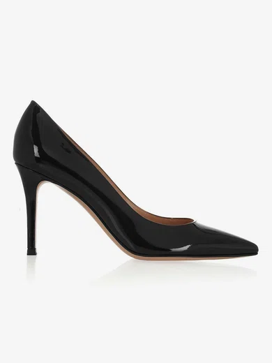 Women's Black Patent Leather Closed Toe #Favs03030319