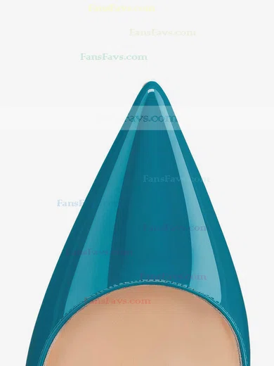 Women's Blue Patent Leather Pumps #Favs03030321