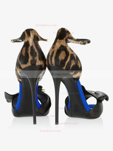 Women's Black Real Leather Pumps with Buckle #Favs03030324