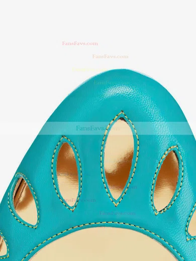 Women's Blue Patent Leather Pumps #Favs03030346