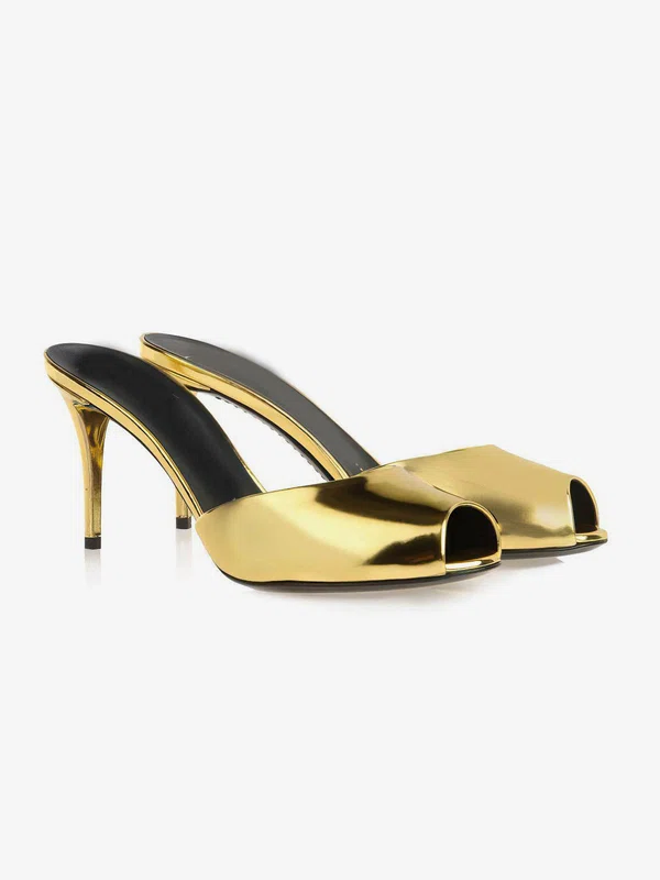Women's Gold Patent Leather Pumps #Favs03030350
