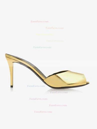 Women's Gold Patent Leather Pumps #Favs03030350